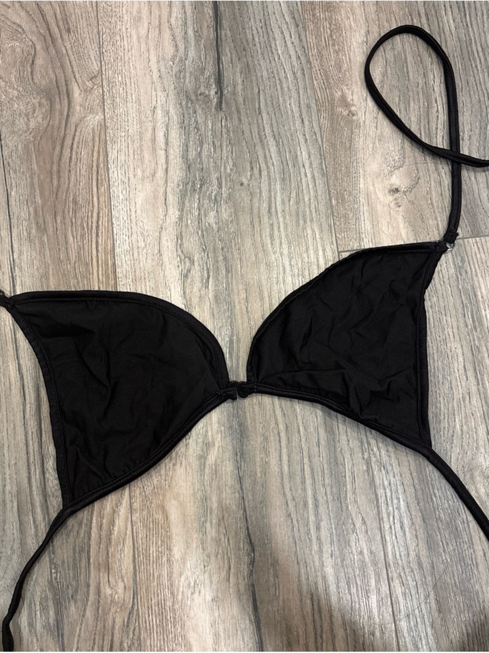 Target Black Triangle Swim Top - Adjustable Tie Straps